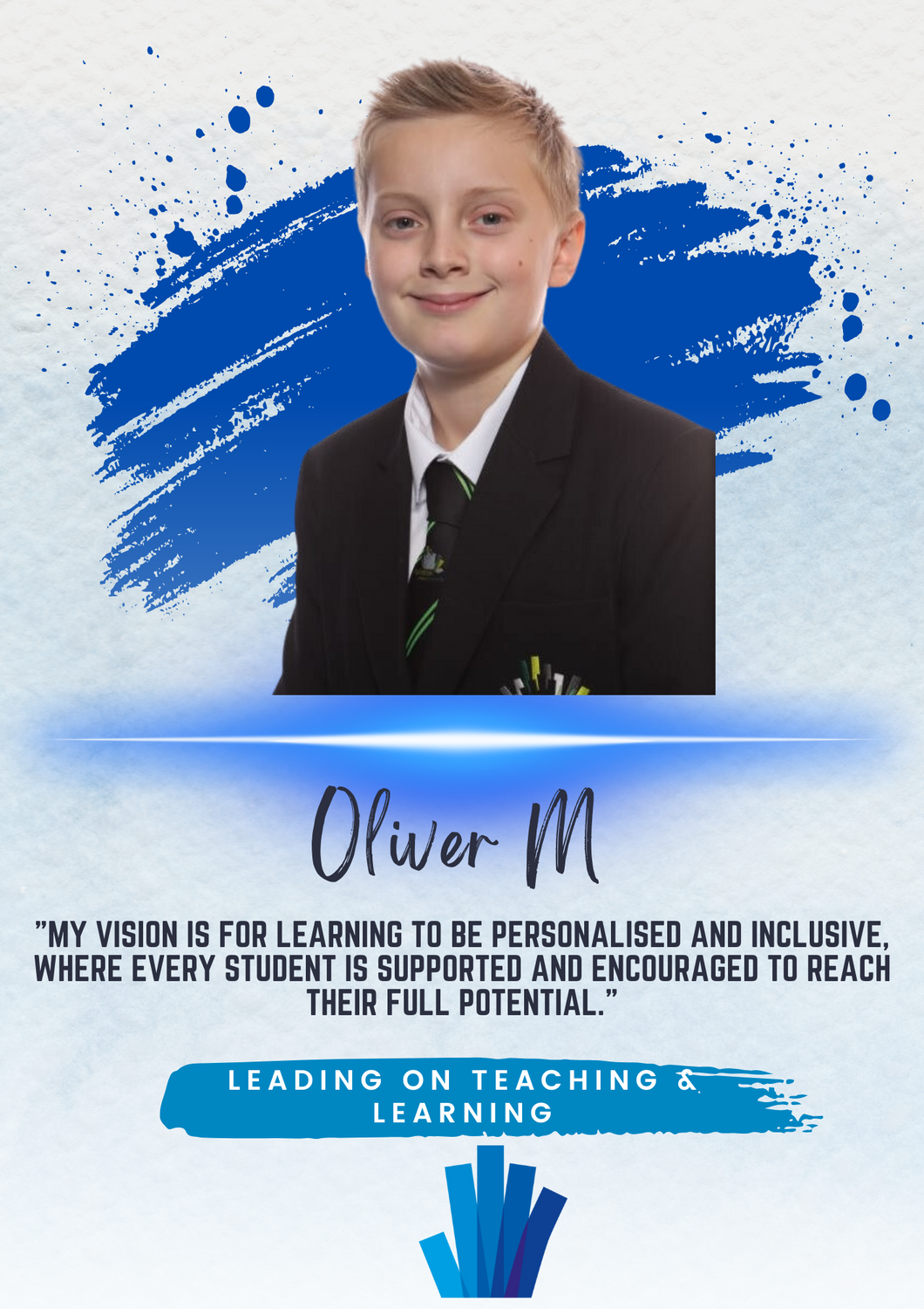 Oliver M election poster