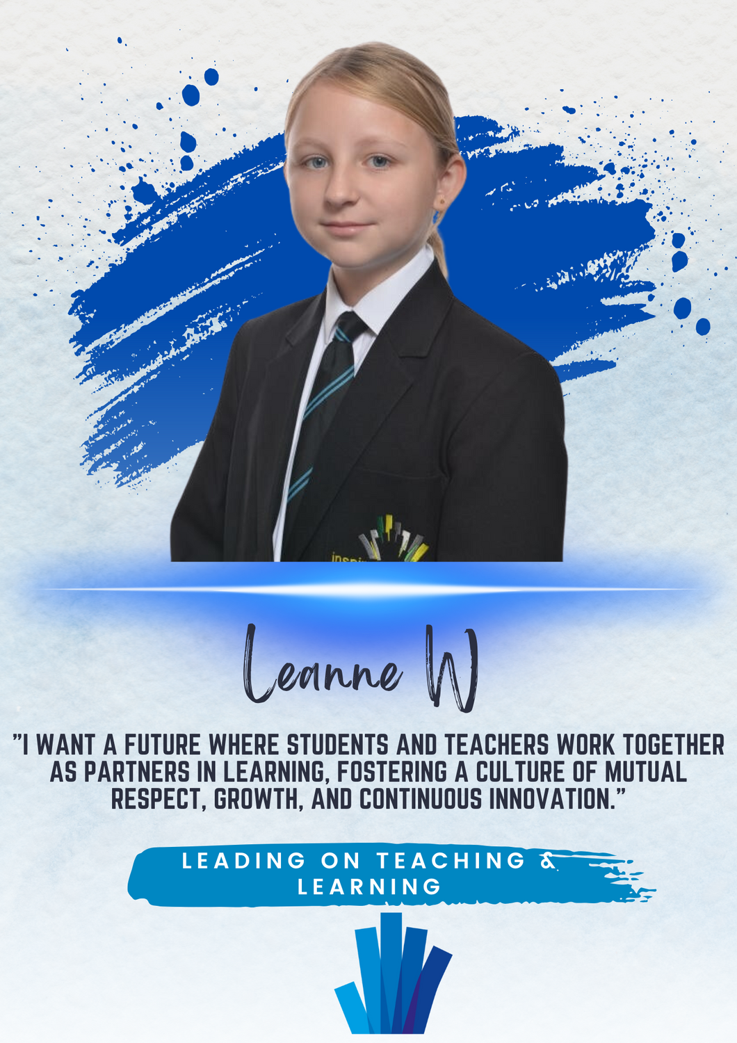 Leanne W election poster